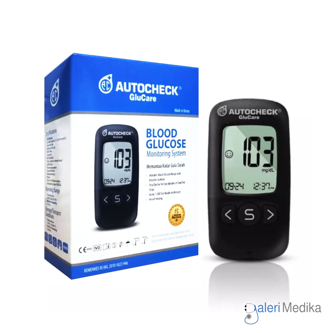 Autocheck GluCare Alat Test Gula Darah + 10 Strip