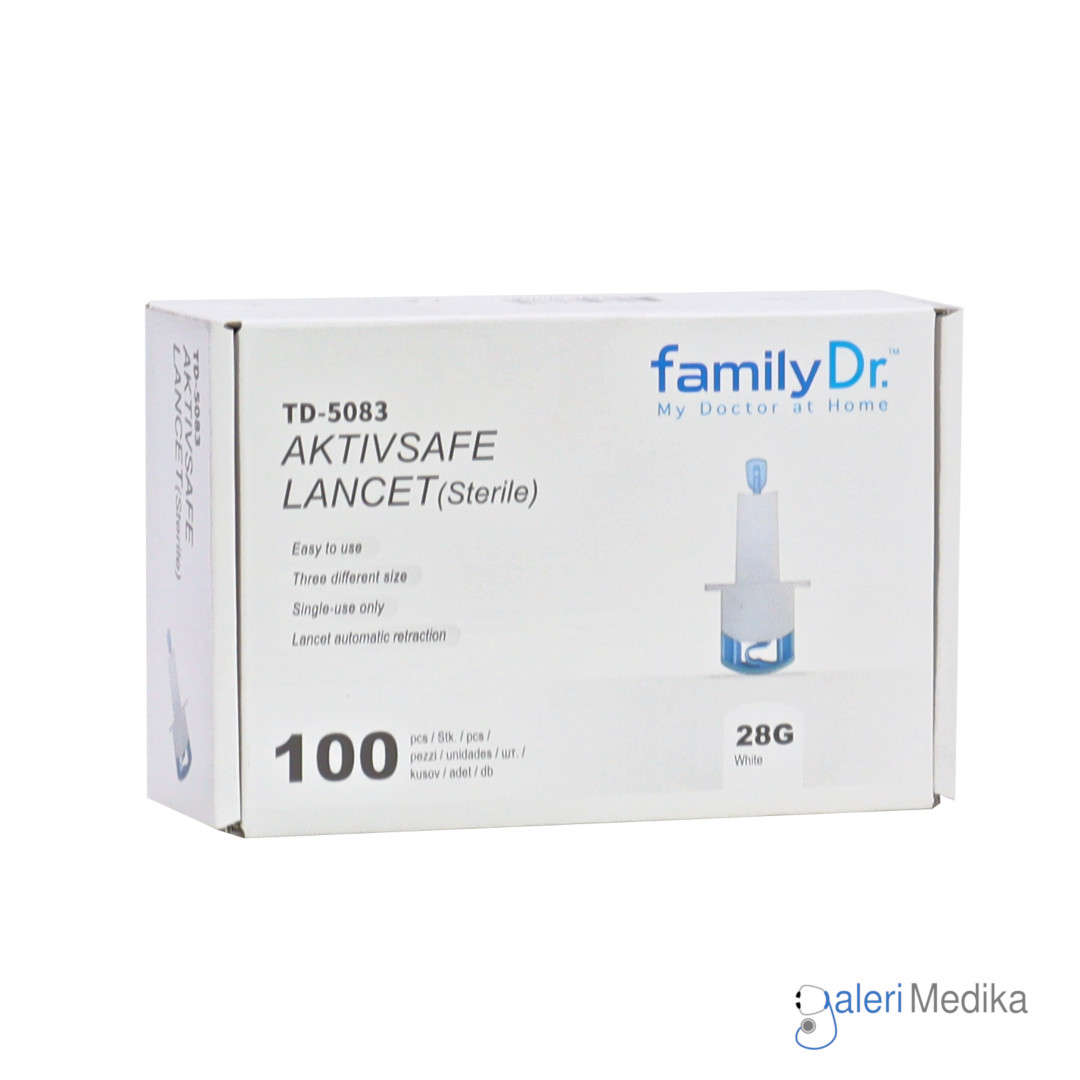 Lancet Steril FamilyDr AktivSafe Lancet 28G