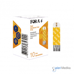 FORA 6 Plus 6in1 Strip Kolesterol Isi 10 pcs FORA 6 Plus 6in1 Strip Kolesterol Isi 10 pcs