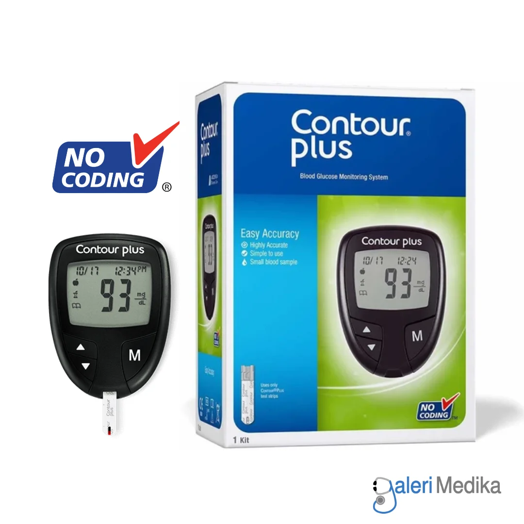 CONTOUR PLUS Alat Cek Gula Darah - No Coding Blood Glucose Meter