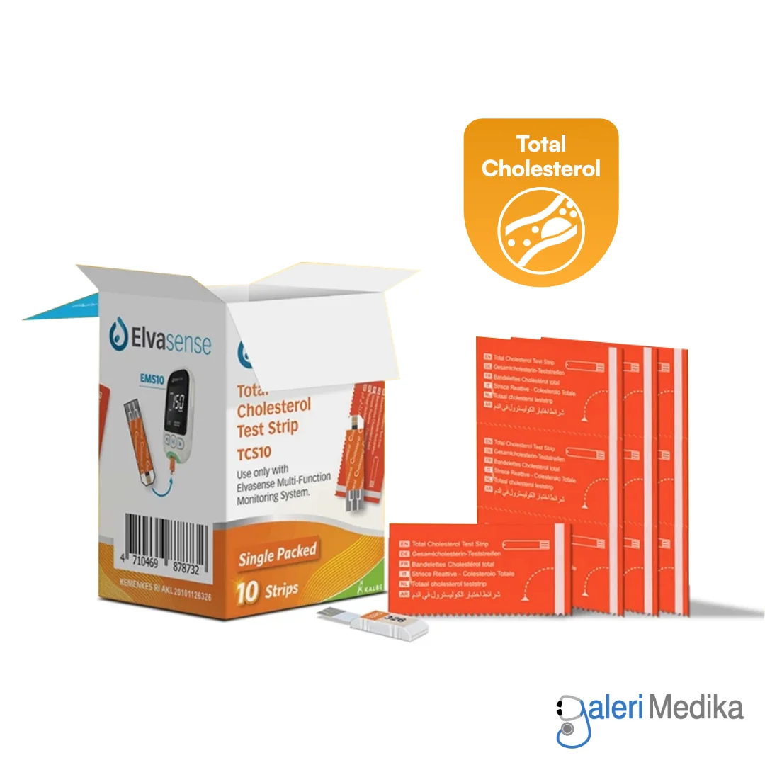 ELVASENSE 3in1 Strip CHOL KOLESTEROL Kemasan HIGENIS Isi 10 pcs ELVASENSE 3in1 Strip CHOL KOLESTEROL Kemasan HIGENIS Isi 10 pcs