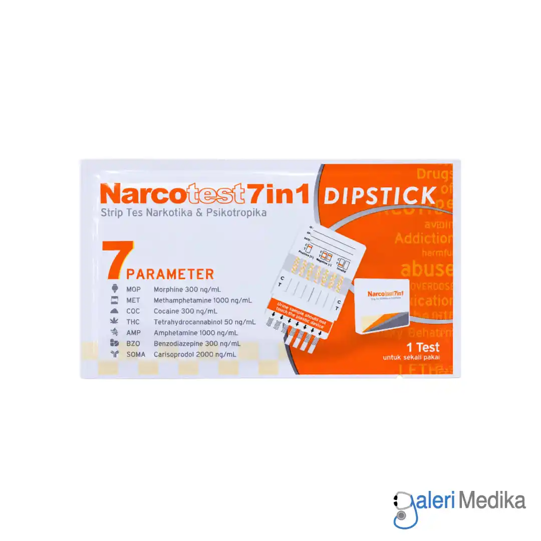 Narcotest 7in1 Dipstick Strip Tes Drugs Narkotika
