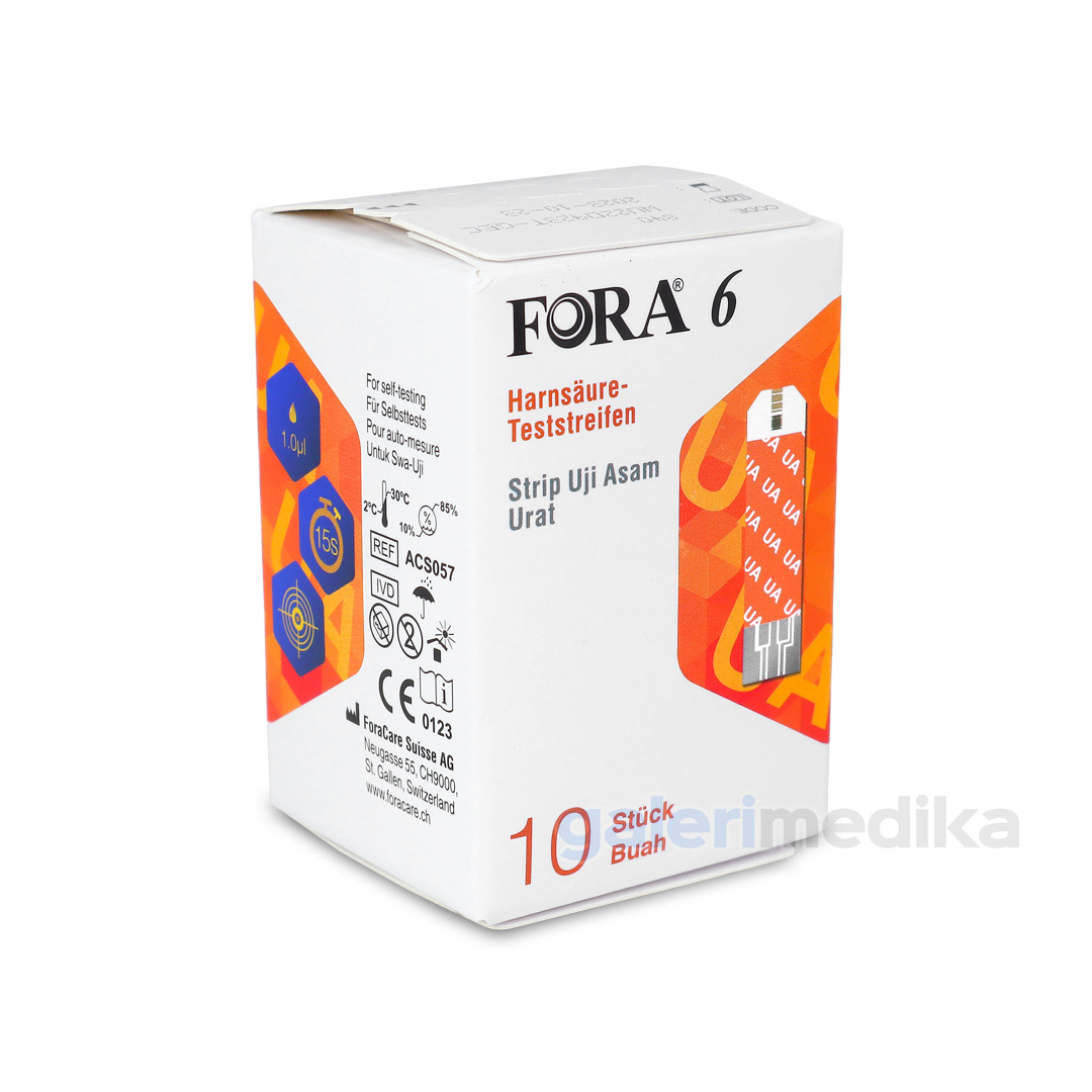 FORA 6 Plus 6in1 Strip Kolesterol Isi 10 pcs