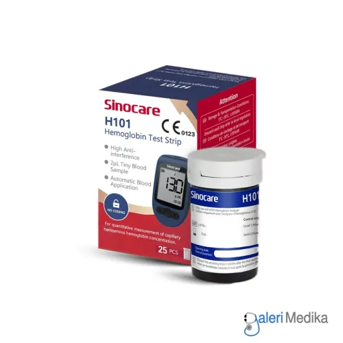 Strip Hemoglobin Sinocare H101 Cek Hb Isi 25 pcs