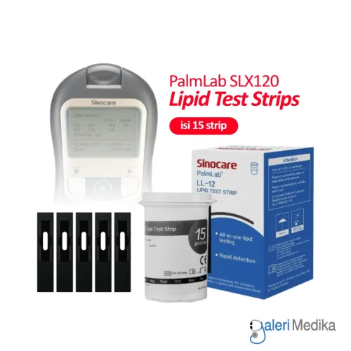 Strip Lipid Sinocare PalmLab LL-12 Lipid Test Strip 15 pcs