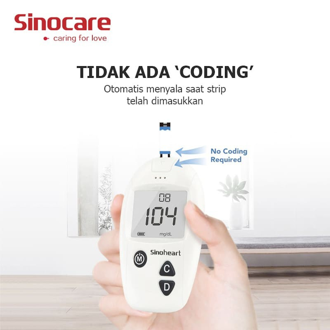 Sinocare Safe-Accu Alat Cek Gula Darah