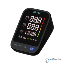 iTrust Tensimeter Digital XL Colorful Display + Indikator Tekanan Darah + Voice Assist FC-BP113