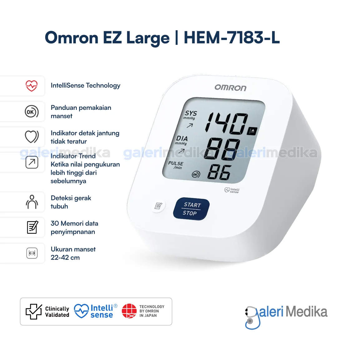 OMRON EZ Large HEM-7183-L Tensimeter Digital Manset JUMBO | Alat Ukur Tekanan Darah OMRON EZ Large HEM-7183-L Tensimeter Digital Manset JUMBO | Alat Ukur Tekanan Darah