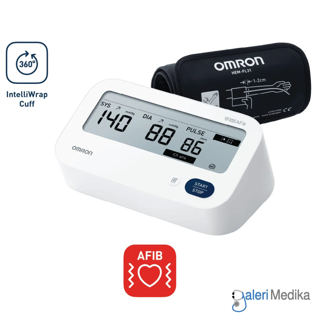 Omron IQ HEM-7193-FL Tensi Digital + Deteksi AFIB - Alat Ukur Tekanan Darah dan Deteksi Stroke
