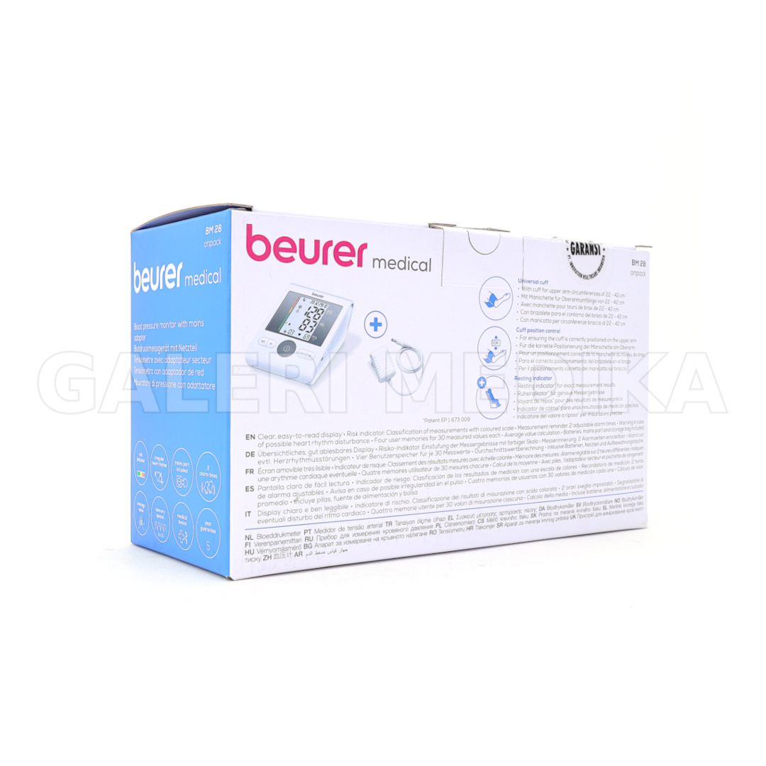 Beurer BM28 - Tensimeter Digital Lengan + Adaptor Beurer BM28 - Tensimeter Digital Lengan + Adaptor