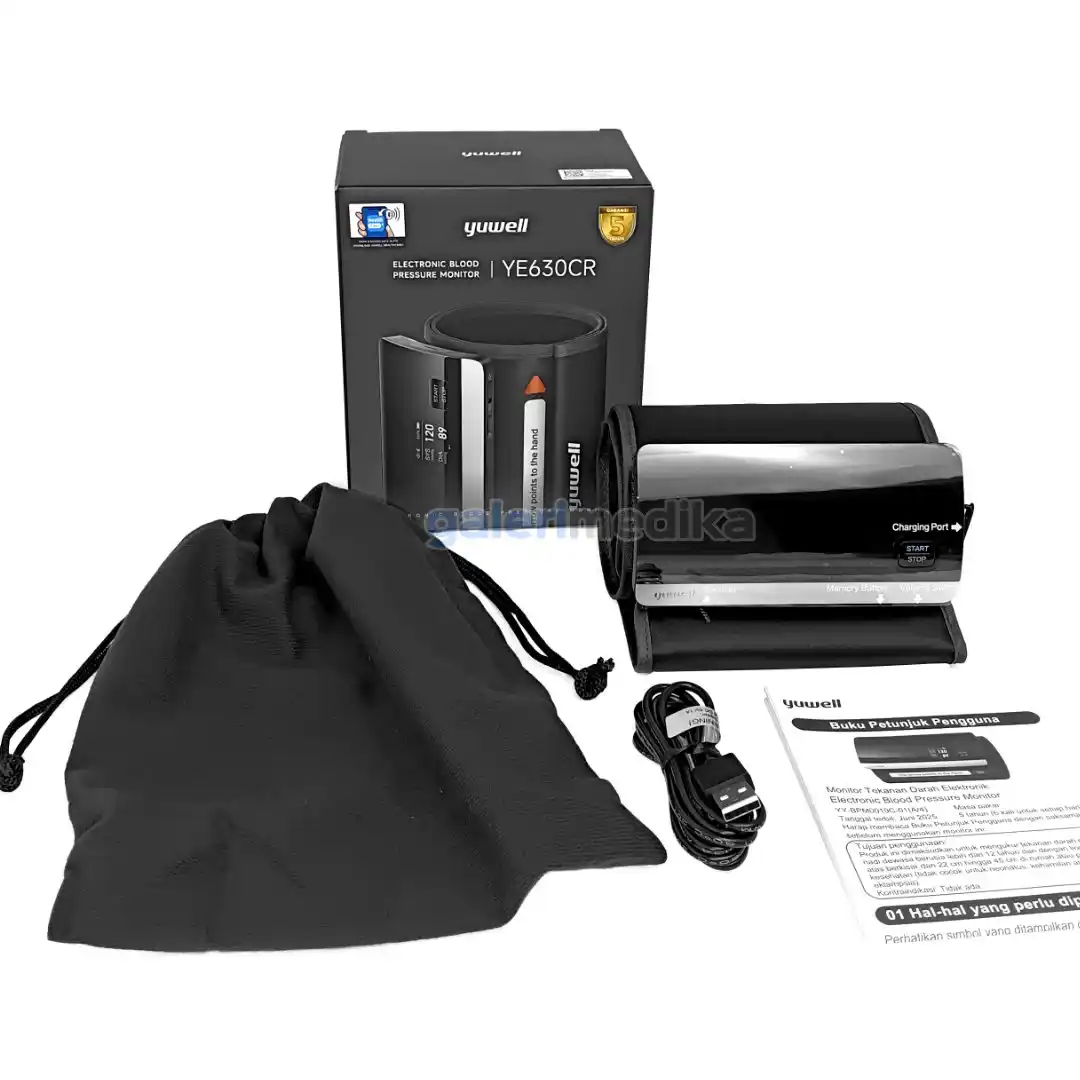 Yuwell YE630CR Tensimeter Digital Bluetooth + Voice Assist & Baterai Lithium