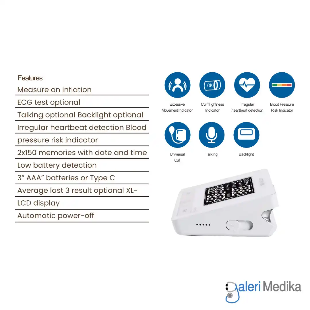 Tensimeter Digital Serenity BM-7673E + Bluetooth & Pemeriksaan EKG Tensimeter Digital Serenity BM-7673E + Bluetooth & Pemeriksaan EKG