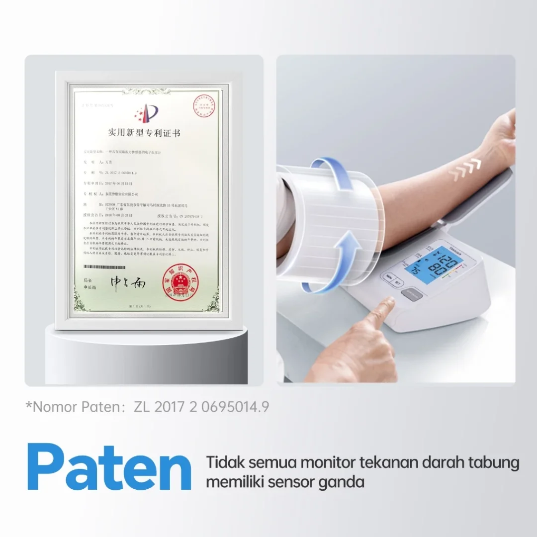 Tensimeter Digital Klinis Sinocare BA 820 LCD Color Backlight Dual User