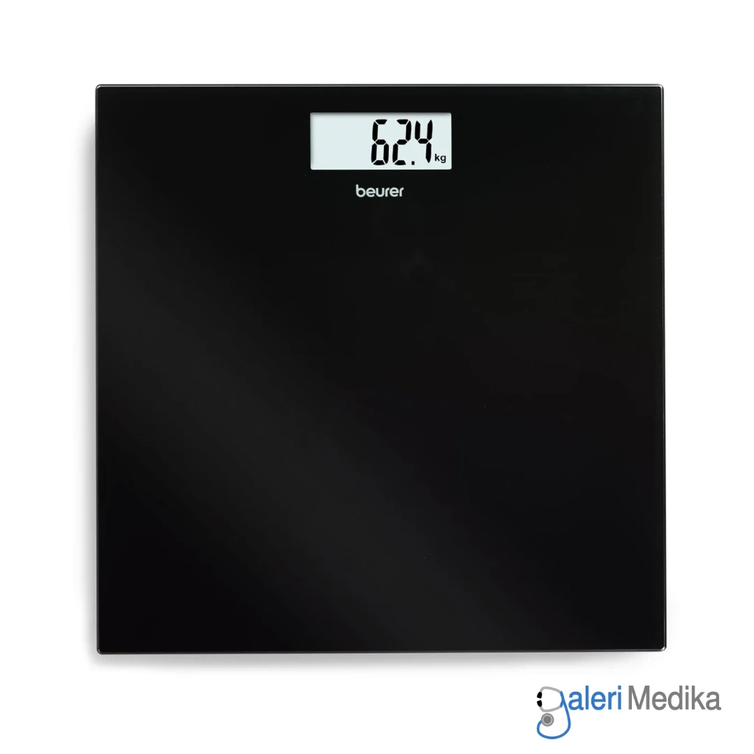 BEURER Timbangan Digital Ultra Slim Kapasitas 180kg Black Glass Personal Scale GS 10 BEURER Timbangan Digital Ultra Slim Kapasitas 180kg Black Glass Personal Scale GS 10