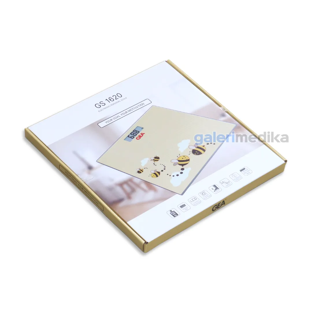 GEA Timbangan Badan Digital with LCD Tempered Glass Digital Personal Scale GS1620
