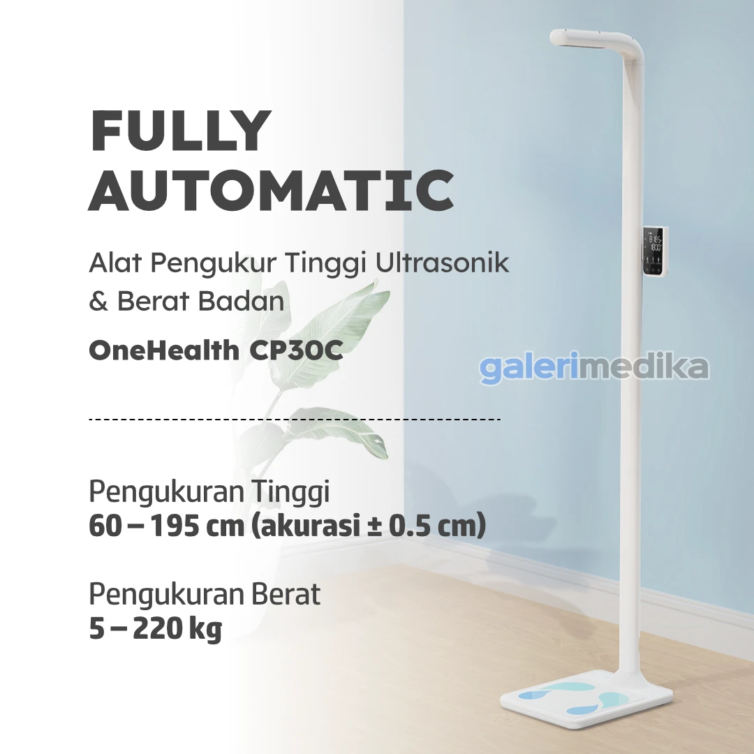 Timbangan Digital OneHealth CP30C + Tinggi Badan Ultrasonic
