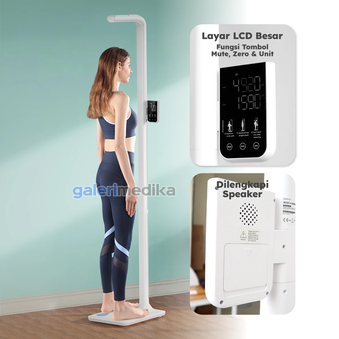 Timbangan Digital OneHealth CP30C + Tinggi Badan Ultrasonic