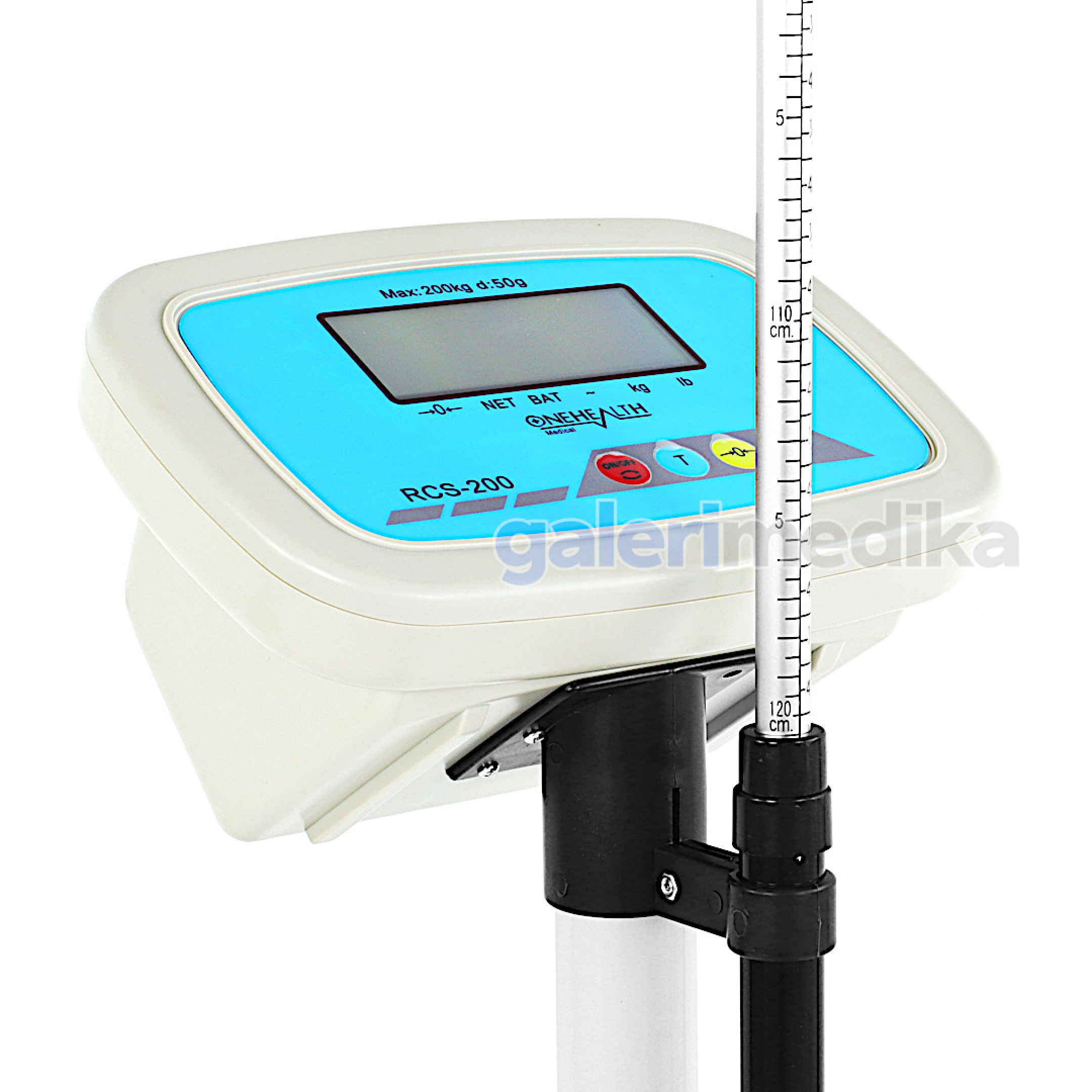 Timbangan Digital OneHealth RCS-200 + Pengukur Tinggi Badan | Galeri Medika