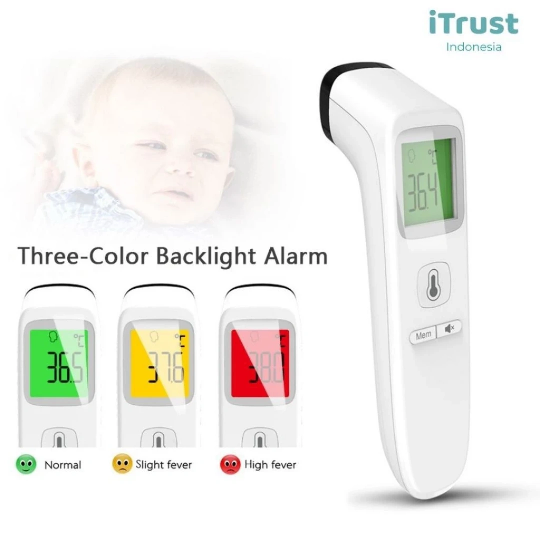 iTrust Termometer Digital Infrared Dual Mode LCD Display Fever Alarm FC-IR202 iTrust Termometer Digital Infrared Dual Mode LCD Display Fever Alarm FC-IR202