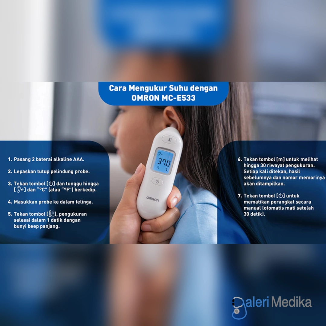Termometer Digital Infrared Telinga Omron MC-E533 Termometer Digital Infrared Telinga Omron MC-E533