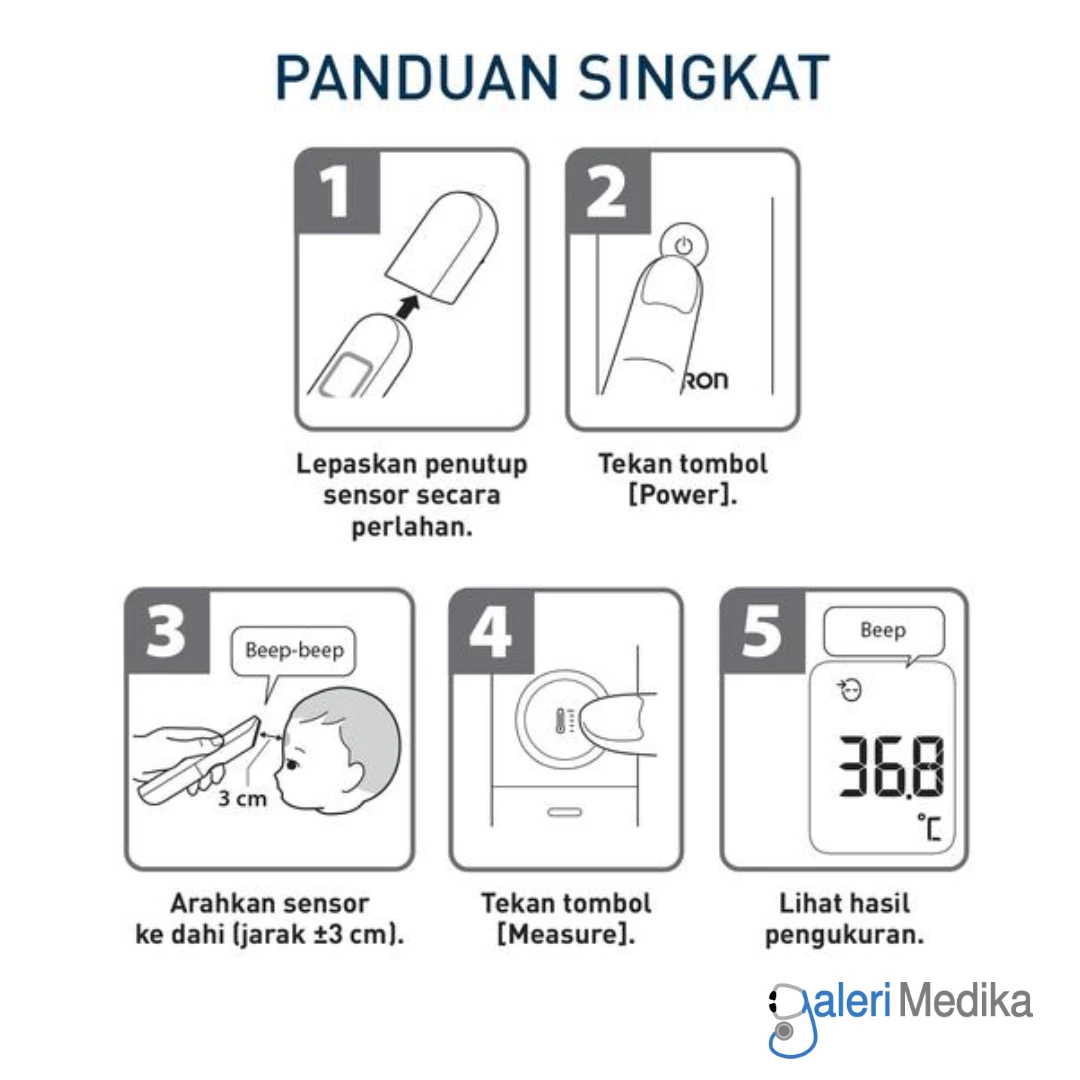 Temometer Digital Infrared Omron MC-F300 Dahi & Objek LCD Backlight Temometer Digital Infrared Omron MC-F300 Dahi & Objek LCD Backlight