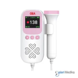 GEA Pocket Fetal Doppler LCD Color Alat Deteksi Detak Jantung Janin Rechargeable Battery FD-100