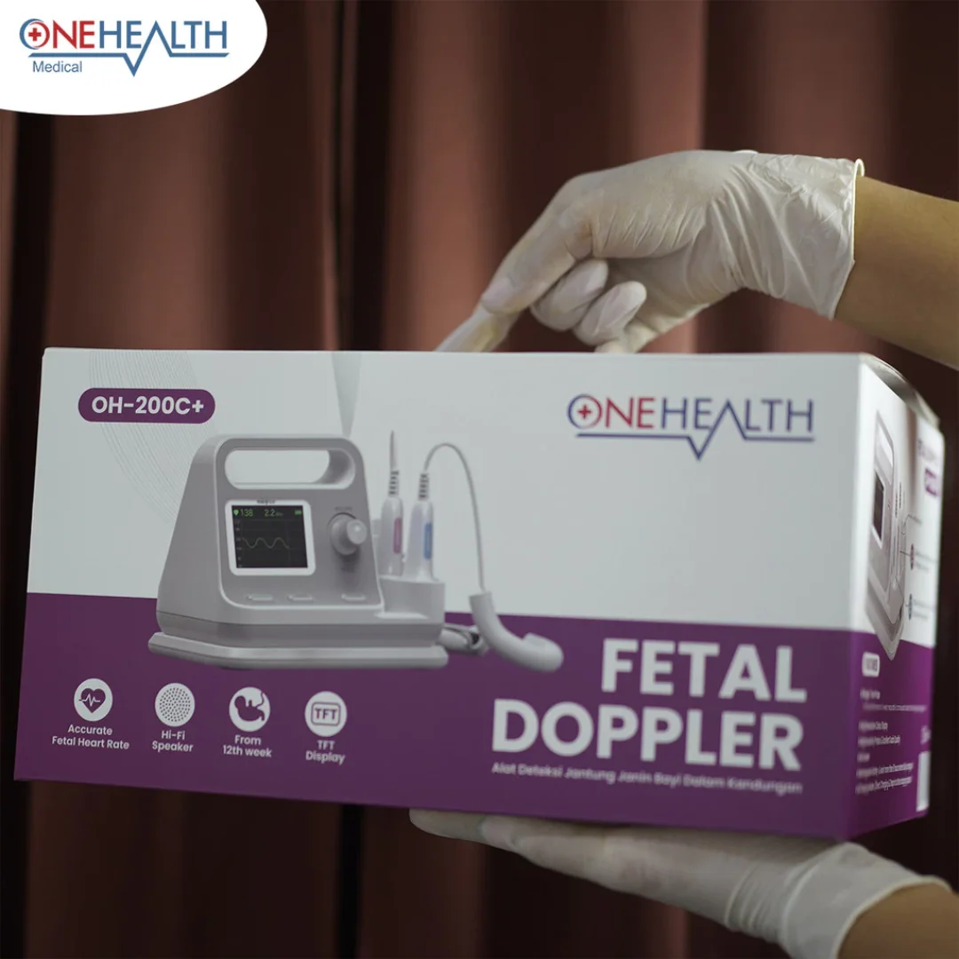 Desktop Fetal Doppler OneHealth OH-200C+ Monitor Detak Jantung Janin LCD Screen