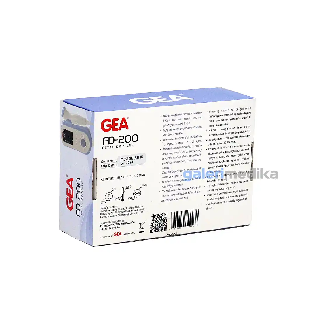 Portable Fetal Doppler GEA FD-200 Rechargeable Battery Portable Fetal Doppler GEA FD-200 Rechargeable Battery