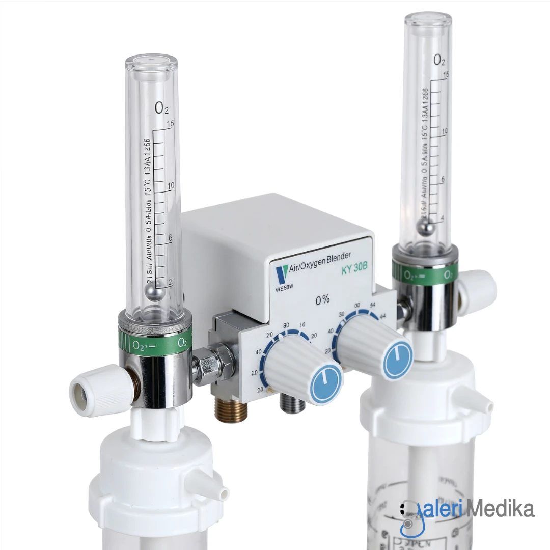 Air/Oxygen Blender GEA KY 30B Double Flowmeter Air/Oxygen Blender GEA KY 30B Double Flowmeter