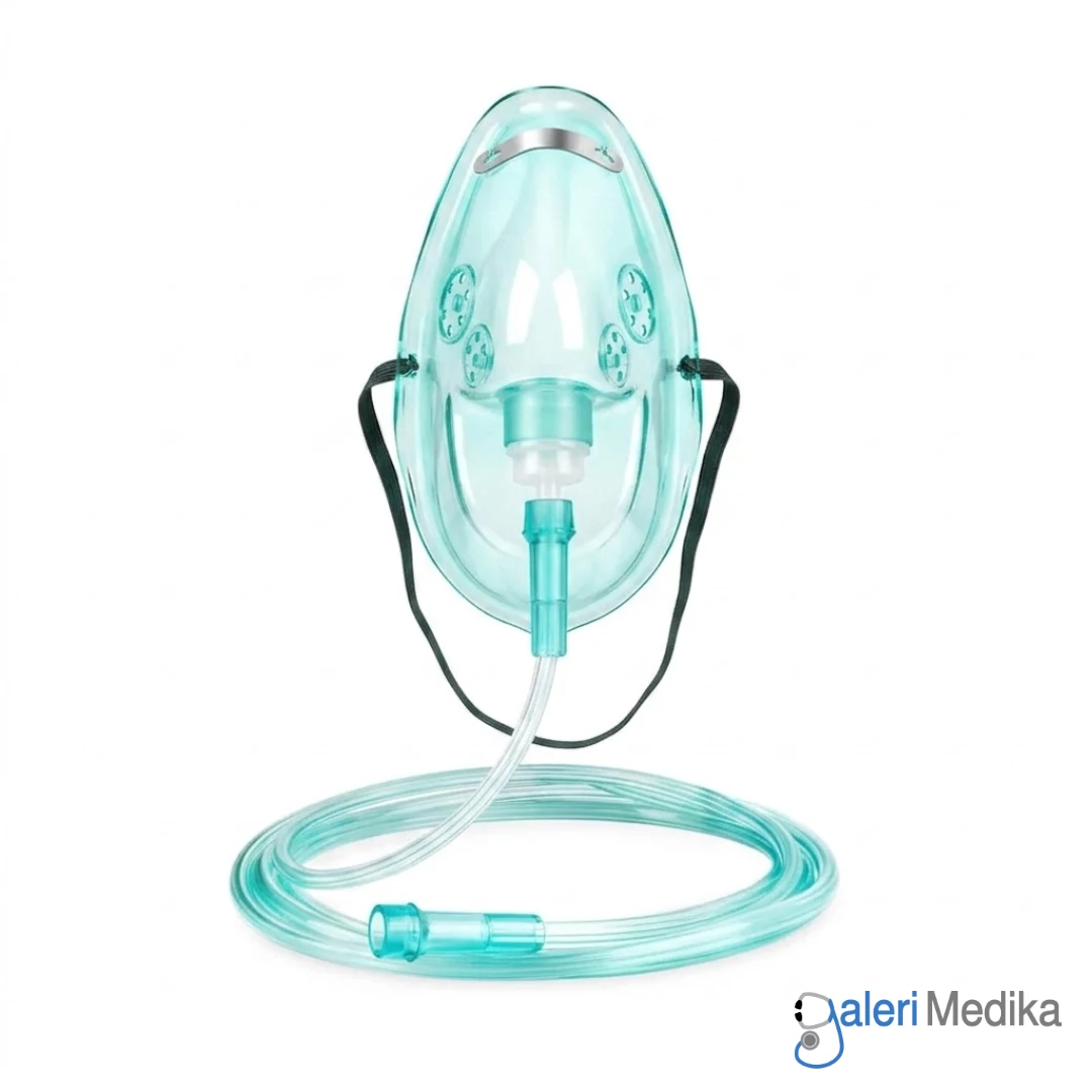 Masker Oksigen Safelock Oxygen Mask Medical Grade Masker Oksigen Safelock Oxygen Mask Medical Grade