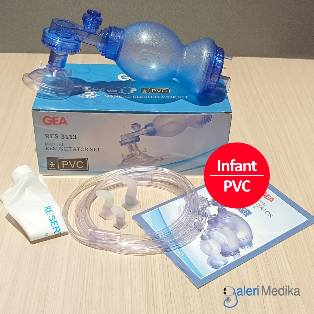 GEA Ambubag PVC Manual Resuscitator Set Alat Bantu Pernapasan