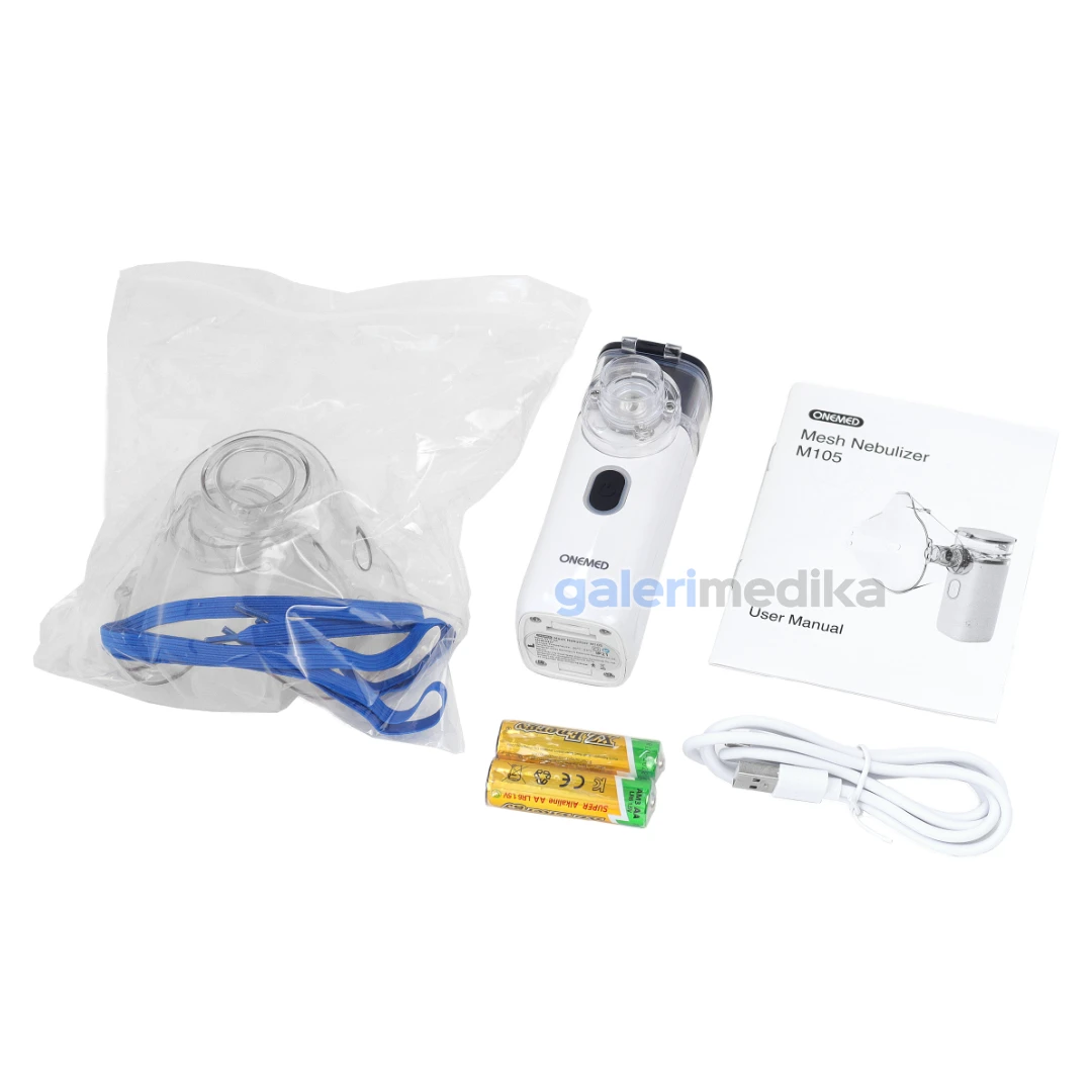 Nebulizer Mesh Onemed M105 PORTABLE Alat Terapi Uap Nebulizer Mesh Onemed M105 PORTABLE Alat Terapi Uap