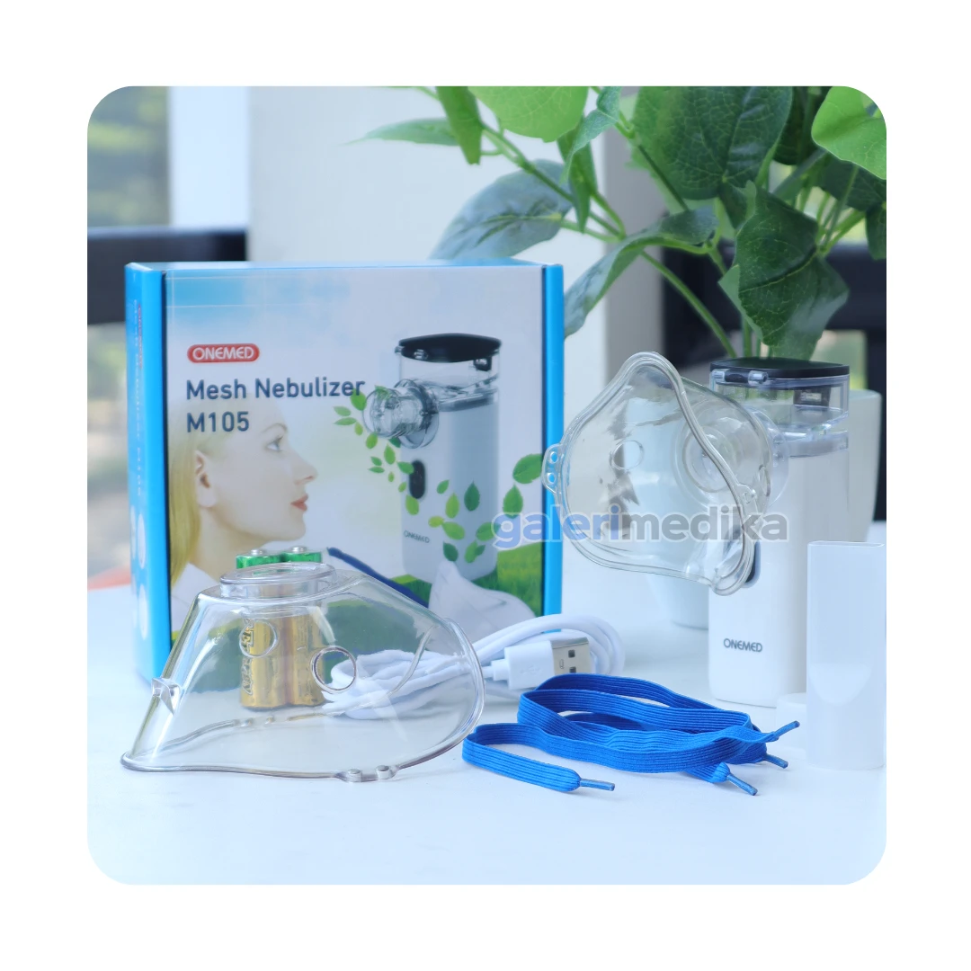 Nebulizer Mesh Onemed M105 PORTABLE Alat Terapi Uap Nebulizer Mesh Onemed M105 PORTABLE Alat Terapi Uap