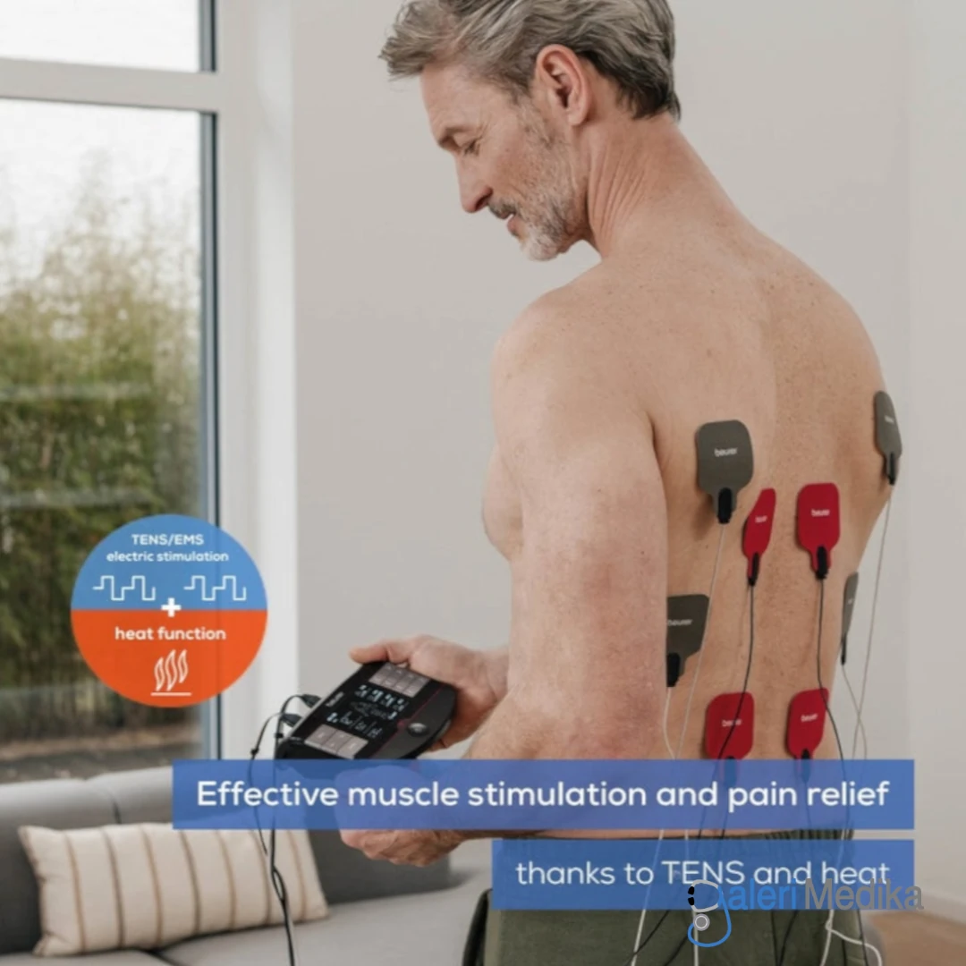 Alat Pijat Elektrik Beurer EM89 4in1 Function TENS EMS Massage & Heating Rechargeable