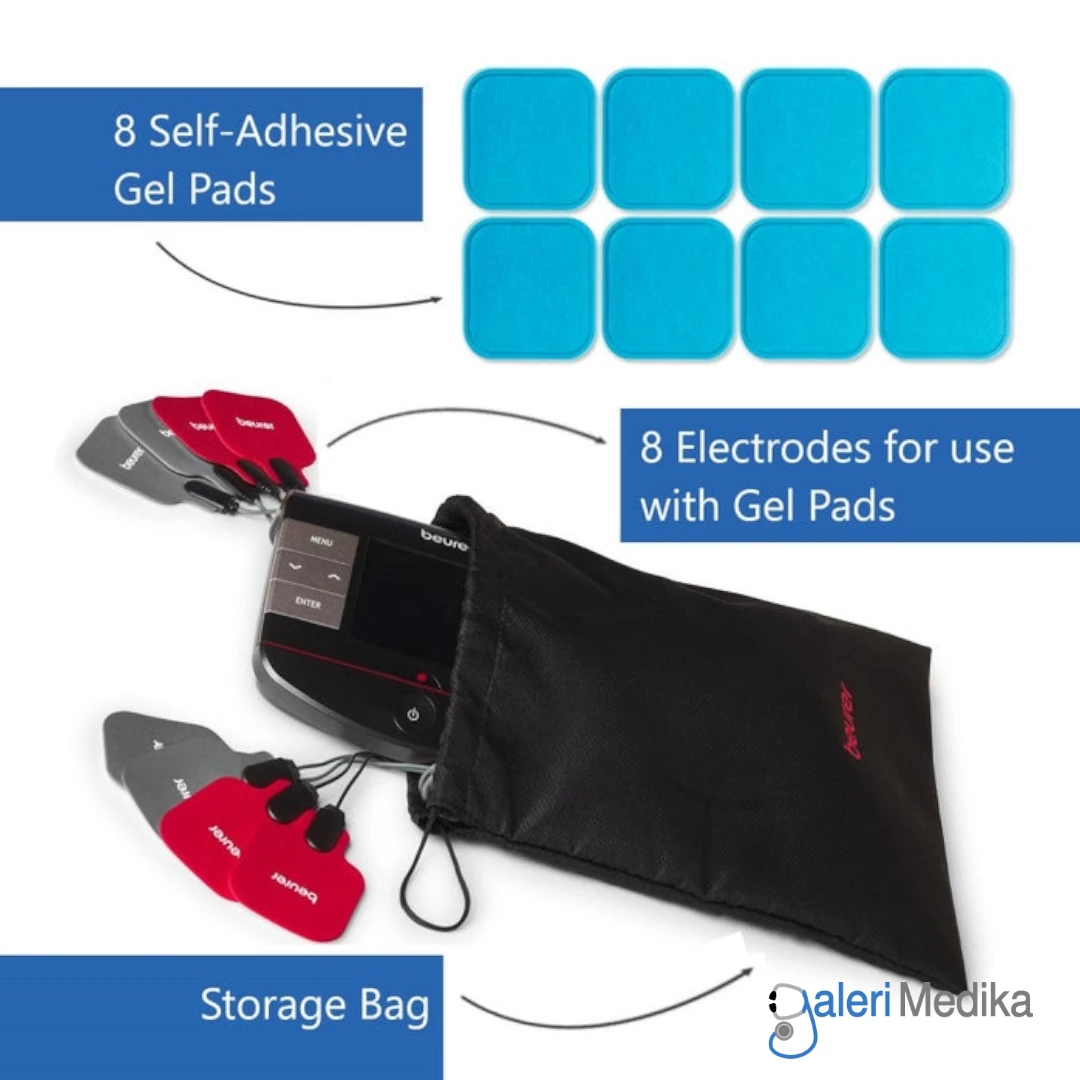 Alat Pijat Elektrik Beurer EM89 4in1 Function TENS EMS Massage & Heating Rechargeable