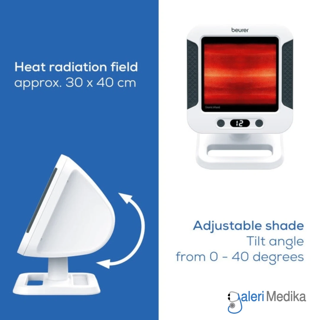 Lampu Infrared Beurer IL60 300W + Timer Glass-Ceramic UV protection