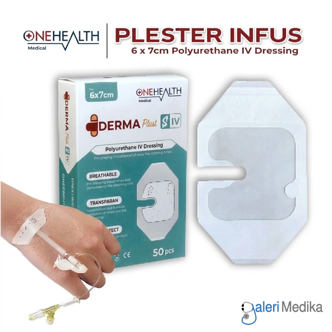 OneHealth Dermaplast S IV 6x7 cm Plester Infus Transparan OneHealth Dermaplast S IV 6x7 cm Plester Infus Transparan