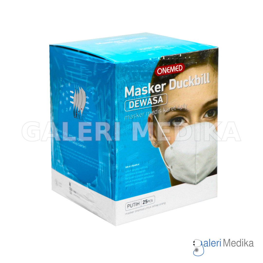 Onemed Masker Duckbill 4 Ply Box Isi 25 pcs