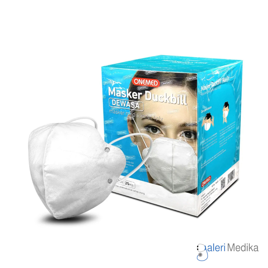 Onemed Masker Duckbill 4 Ply Box Isi 25 pcs