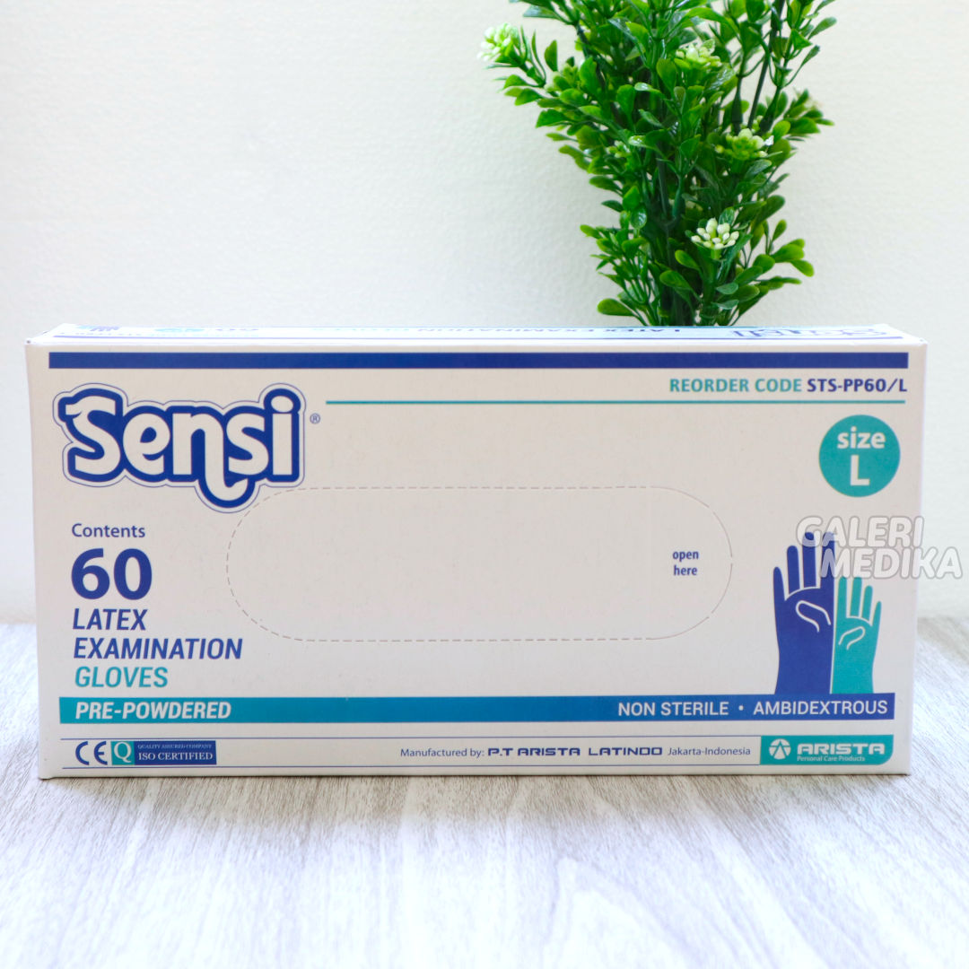 Sensi Latex Examination Gloves -Sarung Tangan Karet