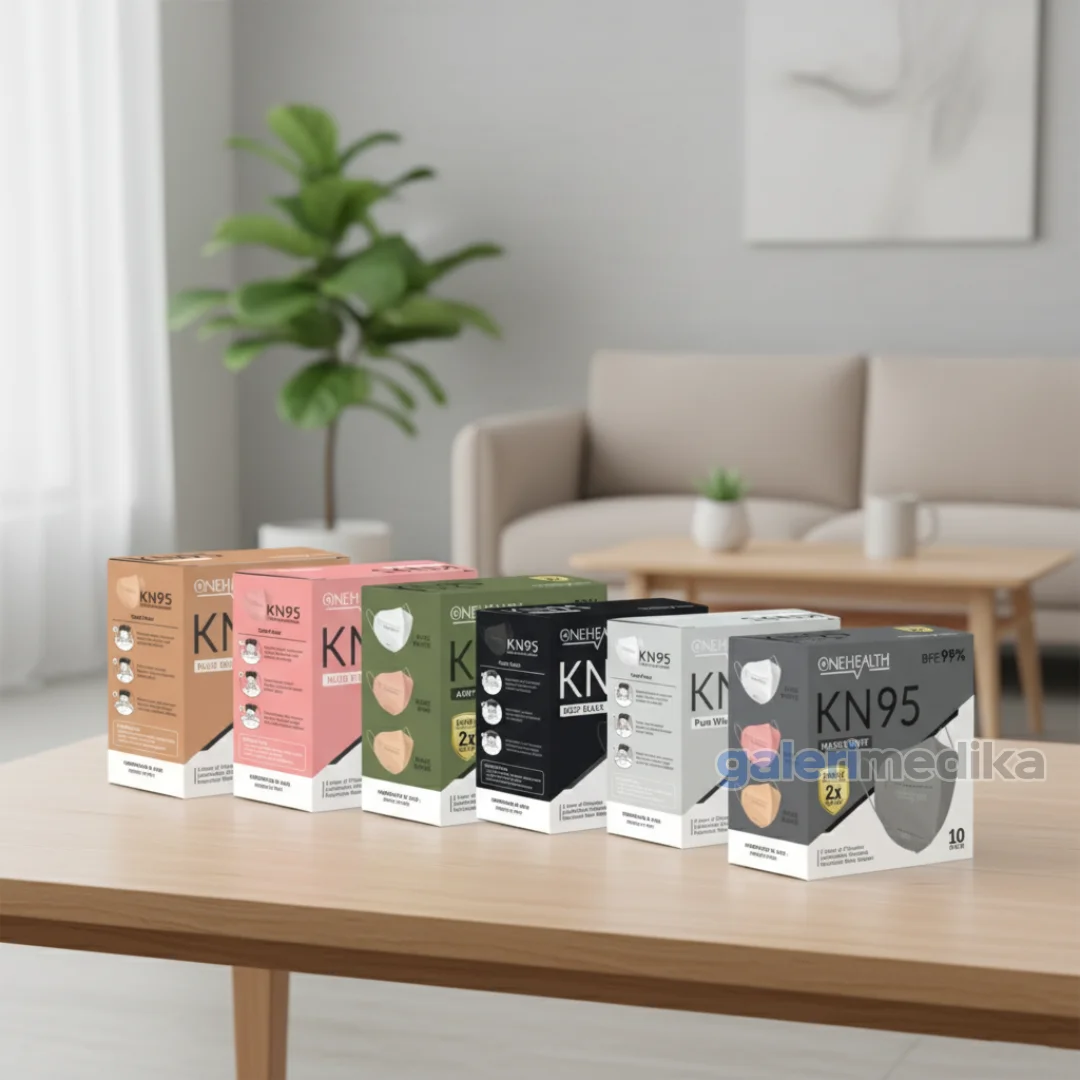 OneHealth Masker Medis KN95 5Ply Surgical Mask BFE 99% OneHealth Masker Medis KN95 5Ply Surgical Mask BFE 99%