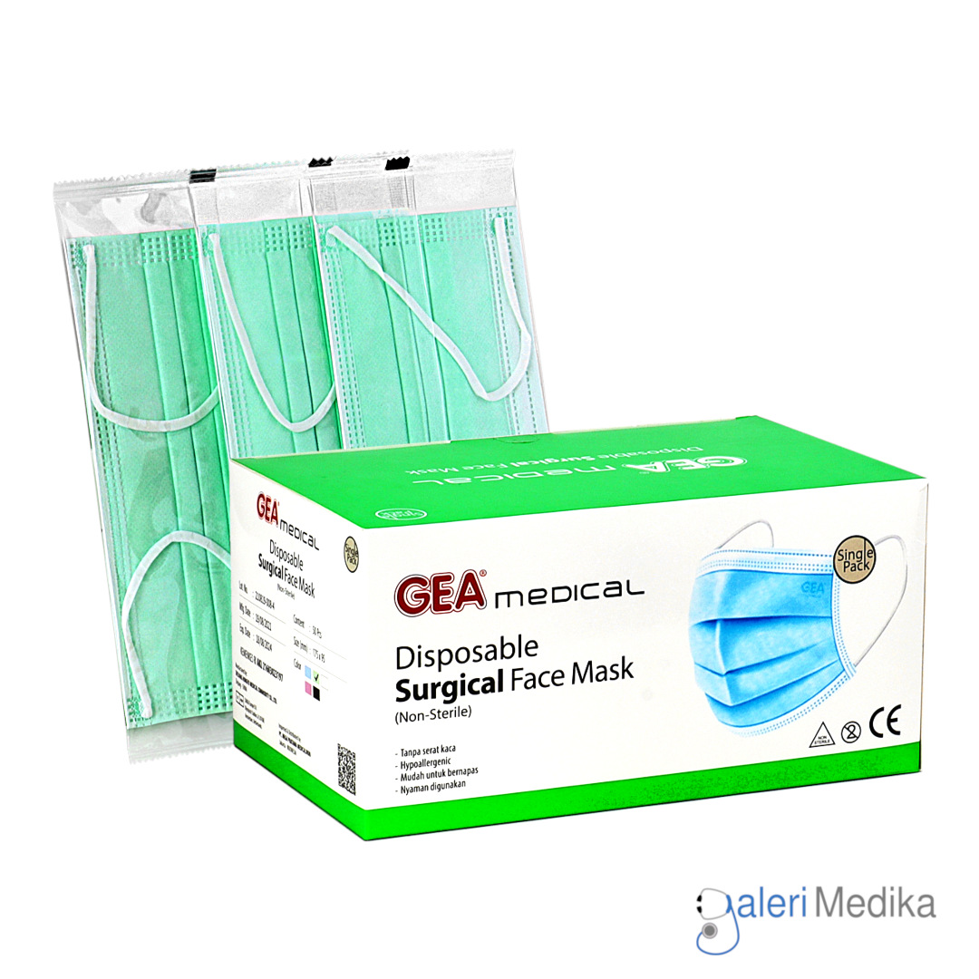 Masker Medis GEA Earloop 3ply Isi 50 pcs