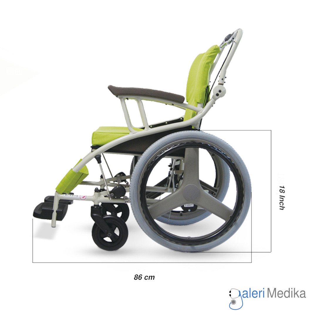 Kawamura Type AY Kursi Roda Jepang - Rollator Wheelchair Convertible