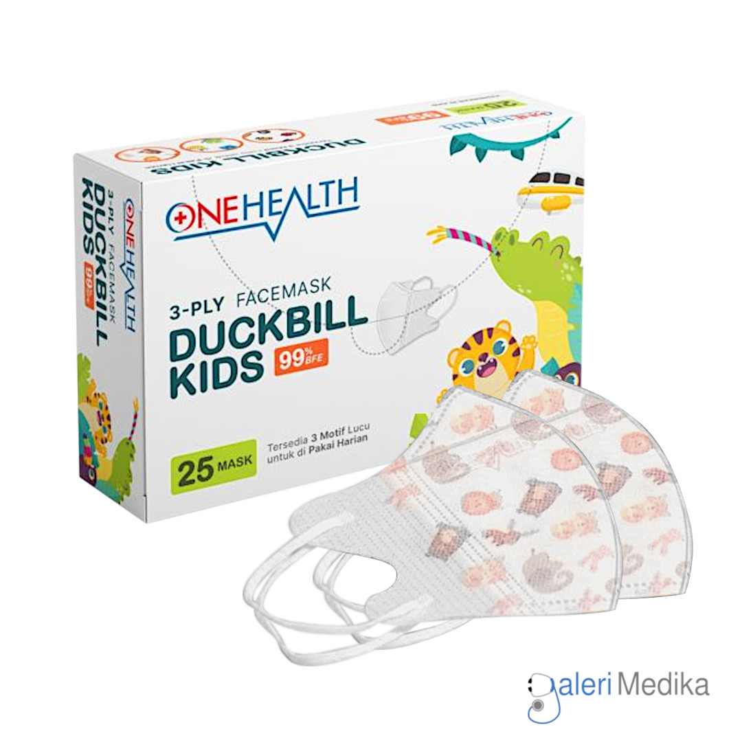 OneHealth Masker Duckbill Anak 3ply Isi 25pcs