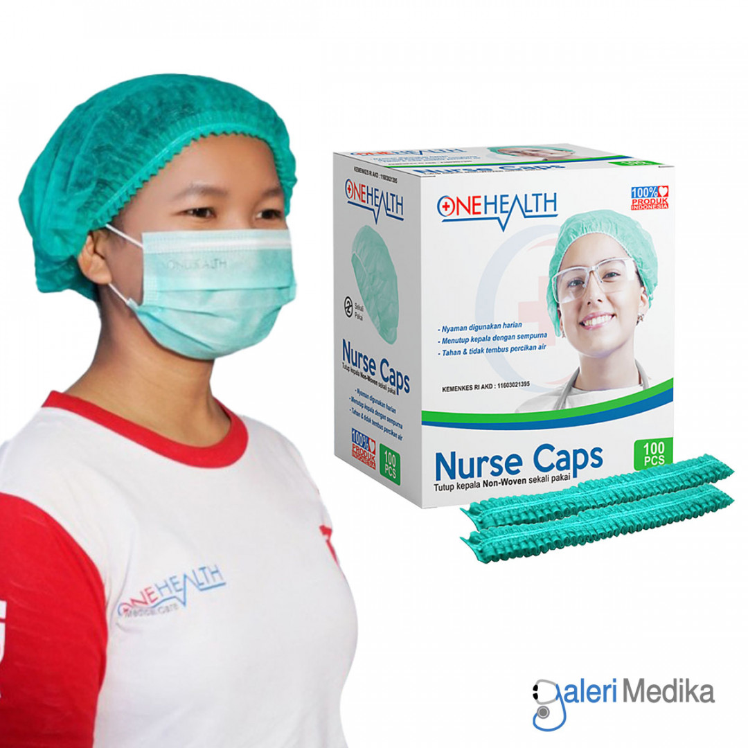 Nurse Caps OneHealth Penutup Kepala Isi 100pcs