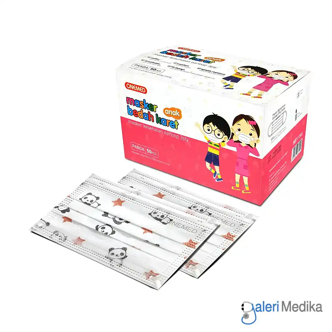 Onemed Masker Anak 3 Ply Box Isi 50pcs Onemed Masker Anak 3 Ply Box Isi 50pcs