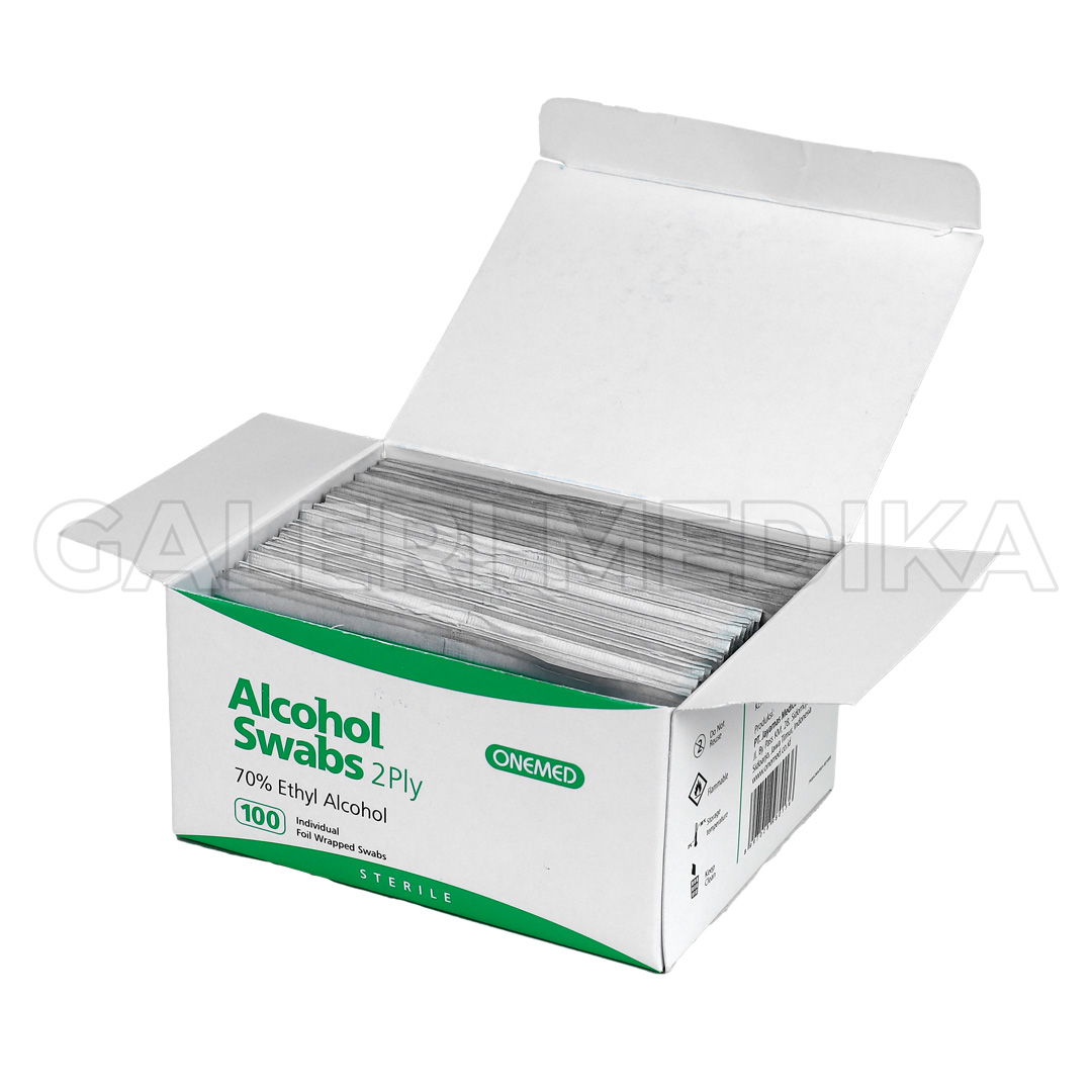 Alkohol Swab Onemed 1 Box isi 100 pcs