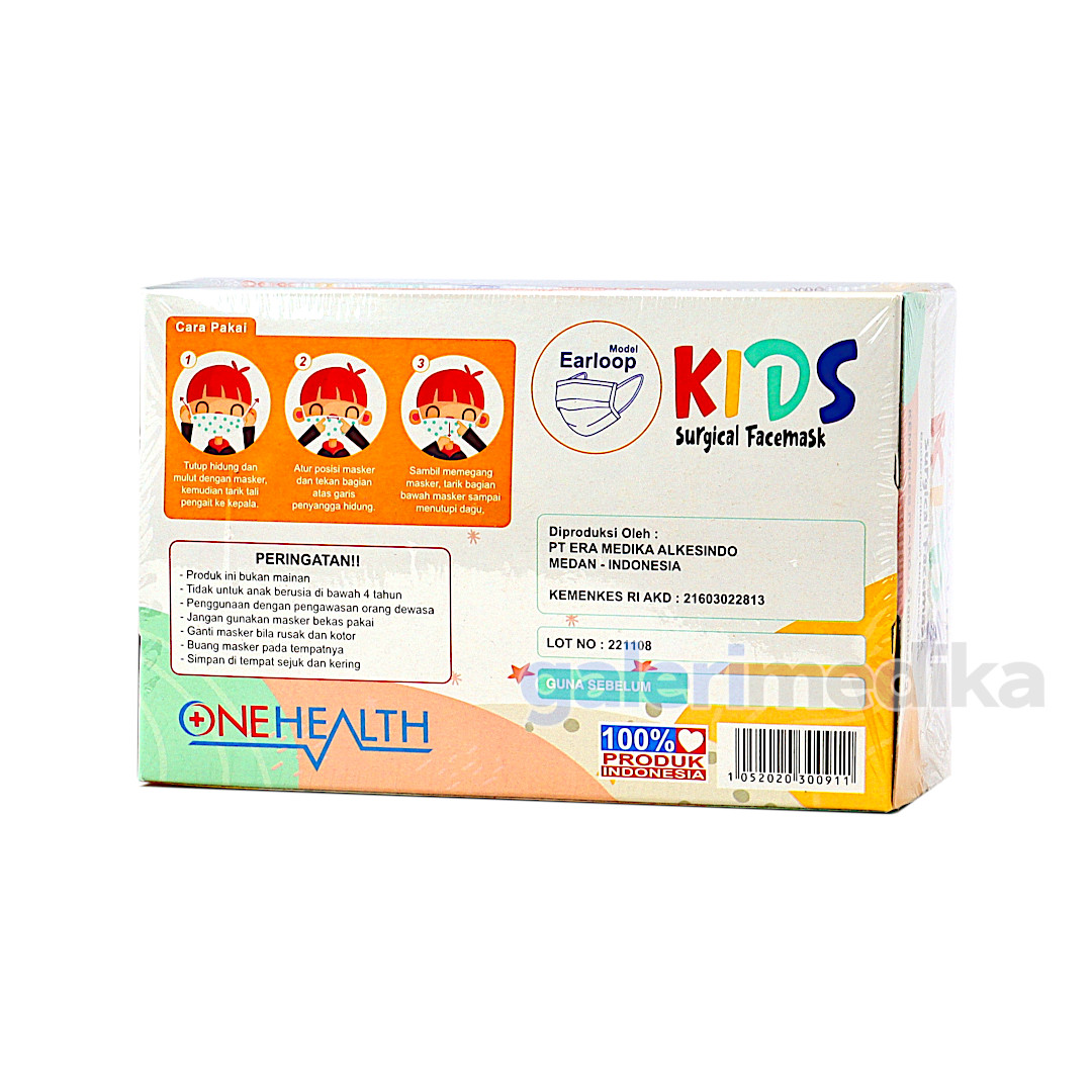 OneHealth Masker Anak Earloop Isi 50pcs