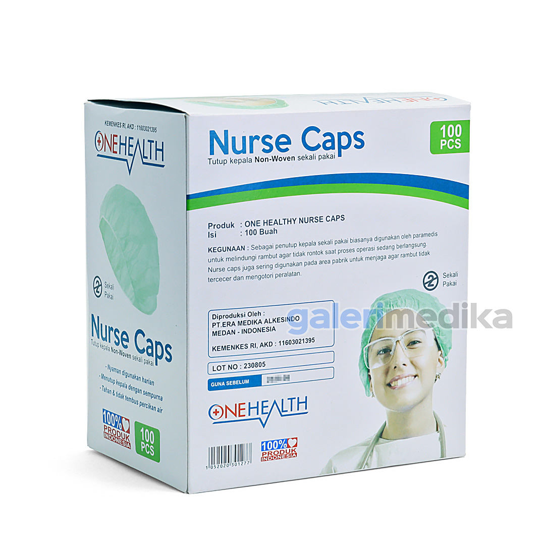 Nurse Caps OneHealth Penutup Kepala Isi 100pcs
