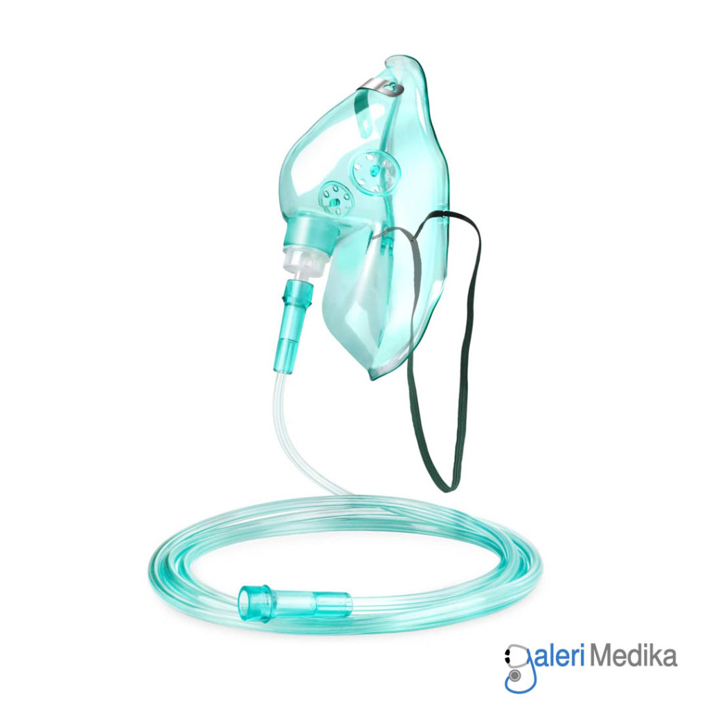 Jenis Masker O2 Masker Oksigen Safelock Oxygen Mask Medical Grade | Galeri Medika